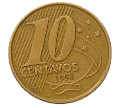 moeda de 10 centavos