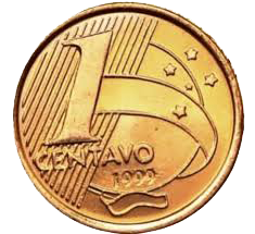 moeda de 1 centavo